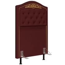 Cabeceira Cama Box Solteiro 90cm Imperial Veludo J02 Vinho - Mpozenato