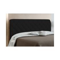 Cabeceira Cama Box Solteiro 90cm Paris Veludo Preto - JS Móveis