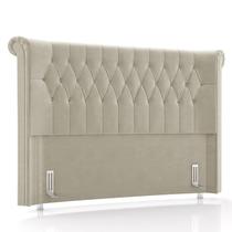 Cabeceira Cama Box Solteiro 98cm Dust Z37 Veludo Bege - Mpozenato Cabeceira Cama Box Solteiro 98cm Dust Z37 Veludo Bege - Mpozenato