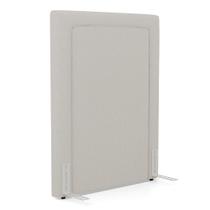 Cabeceira Cama Box Solteiro Alba 90cm com Frame Linho Bege - Desk Design Cabeceira Cama Box Solteiro Alba 90cm com Frame Linho Bege - Desk Design