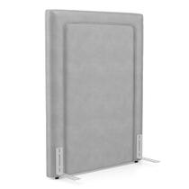 Cabeceira Cama Box Solteiro Alba 90cm com Frame Veludo Cinza Claro - Abmaza Cabeceira Cama Box Solteiro Alba 90cm com Frame Veludo Cinza Claro - Abmaza