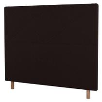 Cabeceira Cama Box Solteiro Cairo 90cm ano Marrom - Abmaza