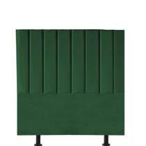 Cabeceira Cama Box Solteiro Carla 140cm Suede Verde Cabeceira Cama Box Solteiro Carla 140cm Suede Verde