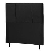 Cabeceira Cama Box Solteiro Donna 90Cm Corano Preto - Abmaza