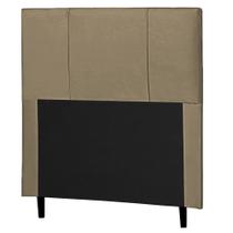 Cabeceira Cama Box Solteiro Donna 90cm Suede Bege - Desk Design