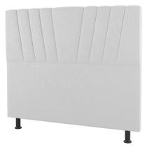 Cabeceira Cama Box Solteiro Dublin 100cm Sintético Branco - Desk Design