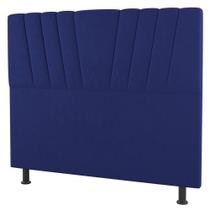 Cabeceira Cama Box Solteiro Dublin 100cm Suede Azul - Abmaza Cabeceira Cama Box Solteiro Dublin 100cm Suede Azul - Abmaza