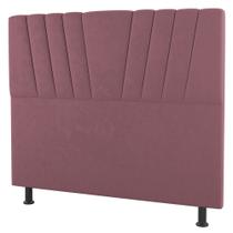 Cabeceira Cama Box Solteiro Dublin 90cm Suede Rosê - Abmaza