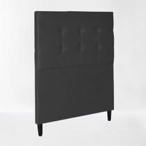Cabeceira Cama Box Solteiro Estofada Itália 90 Cm Suede Preto - Divalê Shop Cabeceira Cama Box Solteiro Estofada Itália 90 Cm Suede Preto - Divalê Shop