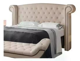 Cabeceira Cama Box Solteiro Estofada Pallazo para Quarto em Linho Bege Claro Larbelle Cabeceira Cama Box Solteiro Estofada Pallazo para Quarto em Linho Bege Claro Larbelle