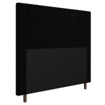 Cabeceira Cama Box Solteiro Ferrara 90cm Corano Preto - Abmaza