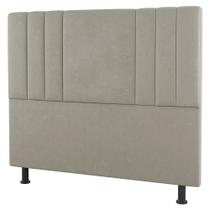 Cabeceira Cama Box Solteiro Grace 90cm Sintético Bege - Abmaza