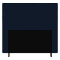 Cabeceira Cama Box Solteiro Leiria 90cm Veludo Azul Marinho - Desk Design