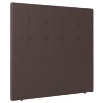 Cabeceira Cama Box Solteiro Luana 90cm Sintético Marrom - Abmaza
