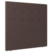 Cabeceira Cama Box Solteiro Luana 90cm Sintético Marrom - Desk Design Cabeceira Cama Box Solteiro Luana 90cm Sintético Marrom - Desk Design