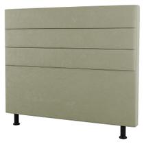 Cabeceira Cama Box Solteiro Malik 90cm Sintético Bege - Desk Design