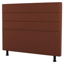 Cabeceira Cama Box Solteiro Malik 90cm Suede Terracota - Abmaza