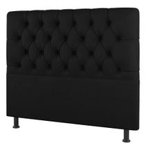 Cabeceira Cama Box Solteiro Nice 100cm Linho Preto - Desk Design