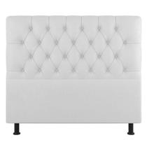Cabeceira Cama Box Solteiro Nice 100cm Sintético Branco - Abmaza