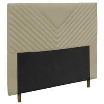 Cabeceira Cama Box Solteiro Viena 90cm Corano Bege - Desk Design