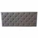 Cabeceira Cama Capitonê Cinza Queen 160X60 Cabeceira Cama Capitonê Cinza Queen 160X60