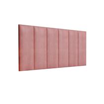 Cabeceira Cama Casal 1,40 Madri Estofada Suede Dullar - Rose