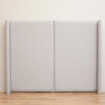 Cabeceira Cama Casal 156 cm Estofada Tecido Linho Editável