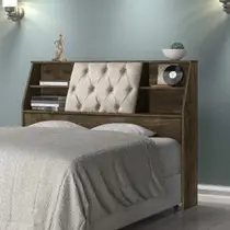 Cabeceira Cama Casal 4 Nichos Nubia