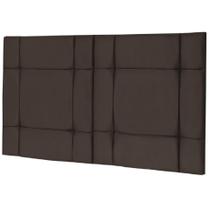 Cabeceira Cama Casal Box 140Cm Estofada Ellegancy - Marrom