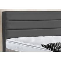 Cabeceira Cama Casal Box Queen 160cm Turim Suede Cinza - Havai SA Móveis