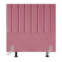 Cabeceira Cama Casal Queen Size 160 Cm Luana Suede E Frame Rosa