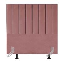 Cabeceira Cama Casal Queen Size 160 Cm Luana Suede E Frame Rosé