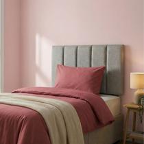 Cabeceira Cama de Solteiro 5 Peças Decorativas Autocolante Cinza Estofado Modulado 1M Cabeceira Cama de Solteiro 5 Peças Decorativas Autocolante Cinza Estofado Modulado 1M