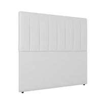 Cabeceira Cama de Solteiro Estofada 140 x 128 Veneza material sintético Branco - ÉdeCasaMóveis