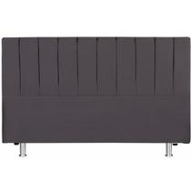 Cabeceira Cama King 193x110 Tecido Inteligente Cinza Keiko