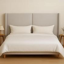 Cabeceira Cama King 210cm Estofada Linho ou Veludo Editável