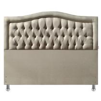 Cabeceira Cama King Capitone Sophia Provençal Linho Bege 120 RBL