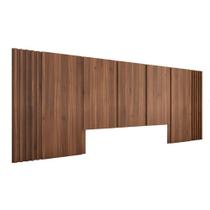 Cabeceira Cama King Ripada 3,0m NN 100% MDF Casa Lar Cabeceira Cama King Ripada 3,0m NN 100% MDF Casa Lar