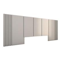 Cabeceira Cama King Ripada 3,0m PRT 100% MDF Casa Lar Cabeceira Cama King Ripada 3,0m PRT 100% MDF Casa Lar