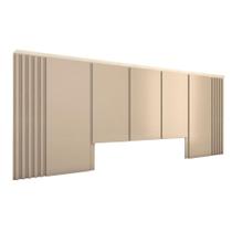 Cabeceira Cama King Ripada 3,0m TN 100% MDF Casa Lar Cabeceira Cama King Ripada 3,0m TN 100% MDF Casa Lar