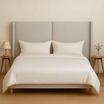 Cabeceira Cama Queen 176 cm Estofada Tecido Linho Editável