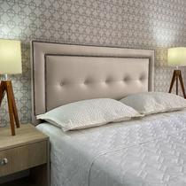 Cabeceira Cama Queen Botonê Berlim Diamond Corano Bege 120 RBL Cabeceira Cama Queen Botonê Berlim Diamond Corano Bege 120 RBL
