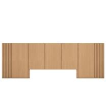 Cabeceira Cama Queen Ripada 3,50m CA 100% MDF Casa Lar Cabeceira Cama Queen Ripada 3,50m CA 100% MDF Casa Lar