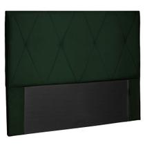 Cabeceira Cama Solteiro 90 cm Score Veludo Verde - CasaePoltrona