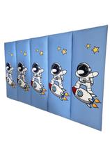Cabeceira Cama Solteiro Box infantil estofada auto colante - Envio Imediato -