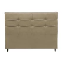 Cabeceira Camila Para Cama Box Casal 140 cm Suede Bege - CabrunShop