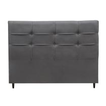 Cabeceira Camila Para Cama Box Casal 140 cm Suede Cinza Cabeceira Camila Para Cama Box Casal 140 cm Suede Cinza