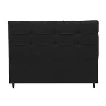 Cabeceira Camila Para Cama Box Casal 140 cm Suede Preto - CabrunShop