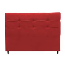 Cabeceira Camila Para Cama Box Casal 140 cm Suede Vermelho Cabeceira Camila Para Cama Box Casal 140 cm Suede Vermelho