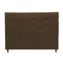 Cabeceira Camila Para Cama Box Queen 160 cm Suede Marrom